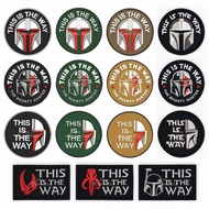 Mandalorian Bounty Hunter Boba Fett Mythosaur Sigil Skull Star Wars This is the Way Embroidery PVC V