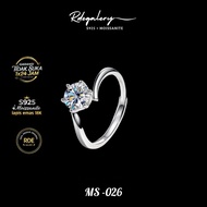 MS-026/Moisnite ring S925 high quality/ 1 carat moissanite ring S925