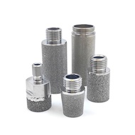 G3/8 Metal Powder Sintered Filter Element Filter Precision 4 Points Air Liquid Filter 316 Stainless 