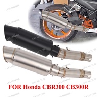 For Honda CBR300 CB300R CB300F CBR300R 2012-2024 Motorcycle Exhaust Slip On Escape System Middle Lin