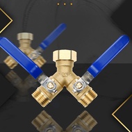 Garden Hose Splitter Hose Y Splitter with Shutoff Hose Splitter 2 Way Heavy Duty Y-Valve 3/4 Inch GH