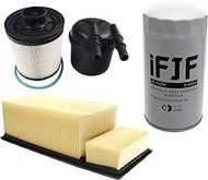 iFJF FD4615 Fuel Filter and FL2051S Oil Filter FA-1902 Engine Air Filter Replacement for 2011-2016 F