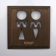 馬桶板棕TOILET (PB) 馬桶標誌