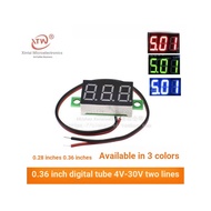 0.93cm 1cm Digital Tube 4V-30V Two-Wire Variable Precision Digital Display Digital DC Voltmeter Head