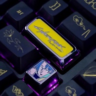 Zinc Alloy Cyberpunk Keycap 2077 Lucy Mechanical Keyboard Wear-Resistant Edge Messenger Key