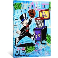 CJQ ALEC-Monopolys Basketball Dunk Poster Decorative Painting Canvas Wall Art Living Room Posters Be