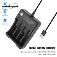 18650 Battery Charger Universal LED 16340 10440 Smart Charging