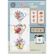 Original Cross Stitch Pattern Soda Stitch SO-G87 Flower Teapot