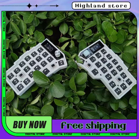 New Corne Split Keyboard Kit Wireless Keyboard E-Ink Screen Rgb Hot Swap Mx Switch Kit For Zmk No Sw