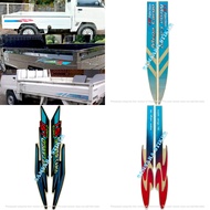 Super Cargo Mega Cargo Pick Up Car Body Strip Stickers 1 Set