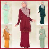 🌺BAJU KURUNG LACE XS-10XL🌺 Baju Kurung Asyaa 4318 Baju Plus Size Sedondon Ibu Dan Anak Muslimah Fesyen Baju Raya 2024