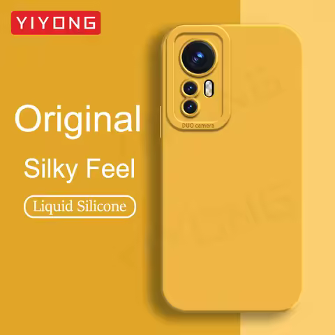 Mi12 Mi12X Case YIYONG Silky Soft Liquid Silicone Cover For Xiaomi Mi 12 X 12X 12T 11 13 13T Pro Mi1