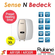 RUBINE Italian water heater preset heating timer with remote control! 15L and 30L