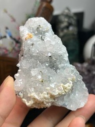 紅草莓晶/方解石/黃銅礦/共生水晶礦