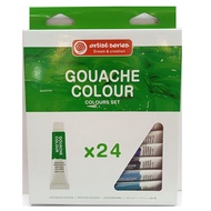 shelo acrylic gouache 24's 10ml set