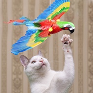 ของเล่นรูปนกที่บินได้ไฟฟ้าสำหรับแมวของเล่นแบบแขวนได้นกแก้วนกอินทรีบินได้สำหรับแมวของเล่นคลายเครียด