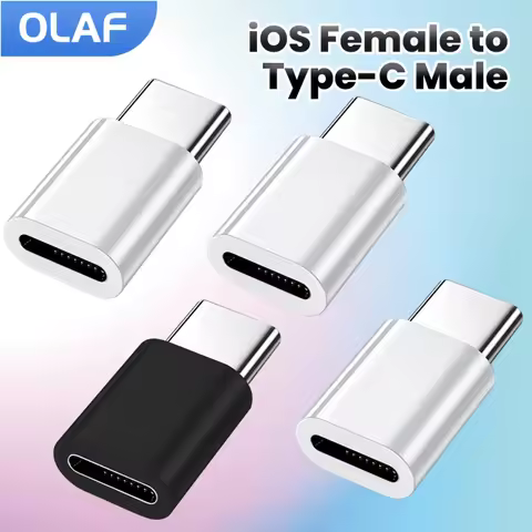 2PCS USB C To Lightning Adapter Lightning Female To Type C Male Converter High Speed Data Transfer C