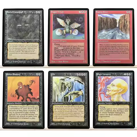 BETA NORMAL1-002 Tcg Proxy Cards Time Walk Bad Moon Demonic Tutor Earthquake Lightning Bolt Earthqua