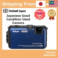 Pre-loved Nikon Digital Camera Coolpix (Cool Pix) AW100 Ocean Blue AW100BL [Used Camera]