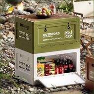 POP 27L/50L Outdoor Camping Box Storage Box Durable Cabinet Foldable Box Travel Fishing Stackable