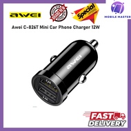 Awei C-826T Mini Car Phone Charger 12W Quick Charge 2.4A 2 Ports USB A Car Fast Charger for iPhone X