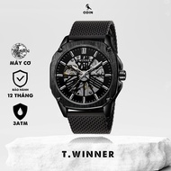 Đồng hồ cơ nam - The Winner - Đồng hồ cơ lộ máy - Tặng kèm vòng tay hoặc dây đeo