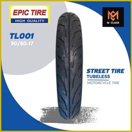 ◮ ◸ ❂ R17 TL001 STREET TIRE TUBELESS FOR SNIPER, ROUSER, RAIDER, WAVE - EPIC TIRE 100/80-17; 90/80-