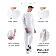Pazze Baju Melayu Modern Slim Fit Nikah Tunang - Offwhite/Pearlwhite/Cream/Champagne/Nude/BabyBlue