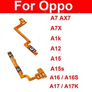 Power Volume Flex Cable For OPPO A7 A1K A12 A15 A15S A16 A16S A17 A17K On OFF Power Volume Button Sw