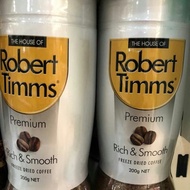 [Ready Stock] The House of Robert Timms Premium Freeze Dried Coffee Rich and Smooth 100g & 200g