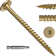 2-7/8 Inch Heavy-Duty Outdoor Wood Screws Assortment Fastener Kit, 150Pcs Star Drive Deck Screws, Ru