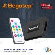SEGOTEP ARGB & PWM Fan Hub Controller 10 Ports with Remote ARGB Fan ARGB Controller ARGB Hub