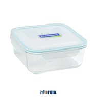 UNGU B a RU Informa Glasslock 2.6 Ltr Basic Food Container - Purple Food Container Food Grade Lunch 