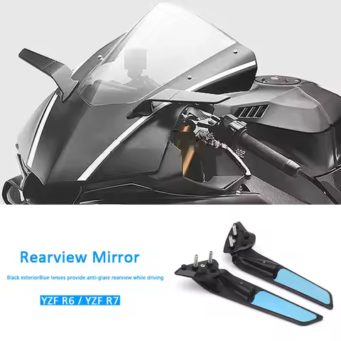 Motorcycle YZF-R7 YZF R7 2021-2025 2024 2023 Rearview Mirror Stealth Sport Winglet Mirrors For Yamah