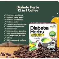 DIABETA Herbs 100% natural Herbal 12n1 coffee mix 10sachet x 21g.