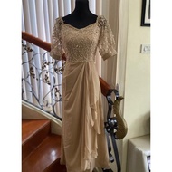 Mother of the Bride Dress/ Principal Sponsor Gown/ Secondary Sponsor Gown/ Ninang Gown