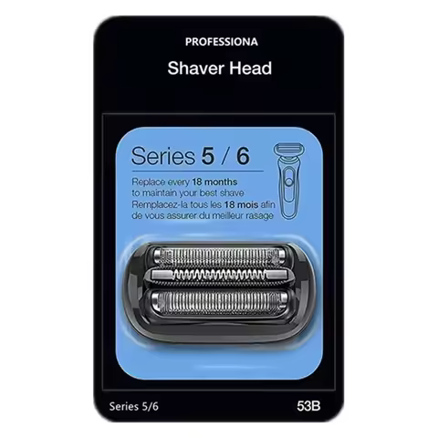 Series 5/6 53B Replacement Head Compatible with Braun Electric Shaver Razor 5018s, 5020s, 5031s, 505