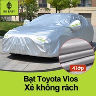 [Toyota Vios] Toyota vios Car Cover, Car Canvas - 4-Seater Silver Aluminum Car Cover To 7-Seater