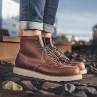 New Store Opening Modern 875 Overall Boots Men Spring Mid-Top British Style Leather Shoes American R