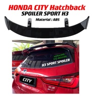 HONDA CITY Hatchback GT Spoiler H3 (UNIVERSAL DIY WING) Material: ABS