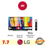 LG 48" C2 Series OLED 4K Smart UHD OLED TV OLED48C2PSA | HDMI 2.1 & 120Hz | LG OLED 48 C2 OLED48C2