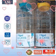 Lock n Lock 1.5 Lt LOCK & LOCK 1500 ML Chess Water Bottle 1.5 L (HAP812)