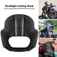CM Motorcycle Headlight ABS LED fxfb fxfbs Black For Harley softail 2018-2021 2022