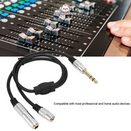 IOPTIMISTIYU 6.35mm Male to 6.35mm 3.5mm Female, Plug and Play 0.5m / 1.6ft 1 Split in 2 Sound Cable