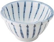 Hatsuyama Kiln YH-140-15 Bowl, White, 4.5 x 2.8 inches (11.5 x 7 cm), Tozusa 4.0 Three Ring Flower S