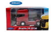 WELLY 1: 64 METAL DIE CAST SH SUPER HAULIER MODELS SCANIA V8 R730 (4 X 2 WHEEL)(RED) TRACTOR TRUCK M