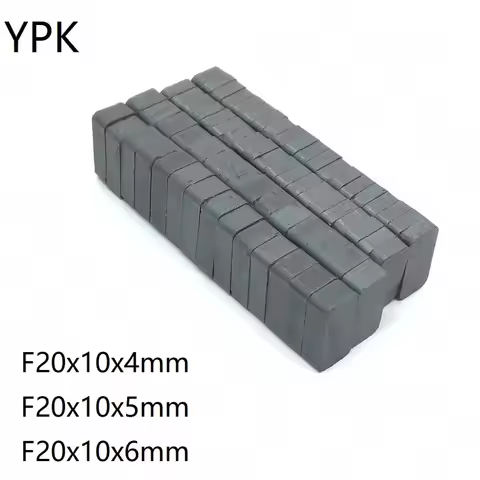 10/50PCS/LOT Black Ferrite Magnet 20*10*4 20*10*5 20*10*6 Strong Y30 Block Permanent Magnets 20x10x4