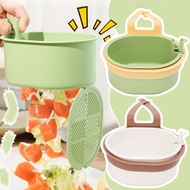 Sink Drain Bag Faucet Hanging Colander Adjustable Press-type Dumping Strainer Baskets Kitchen Sponge