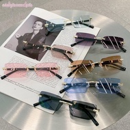 Fashion Retro Sunglasses Men Brand Designer Rimless Sun Glasses Shades Ladies Frameless Eyeglasses