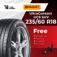 235/60R18 CONTINENTAL UltraContact UC6 SUV (With Delivery/Installation) tyre tayar